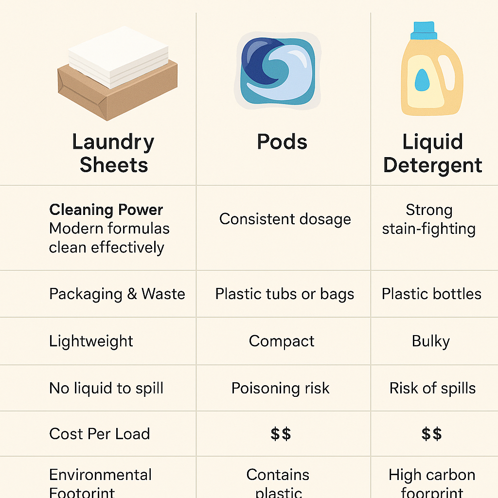 Laundry Sheets vs Pods vs Liquid Detergent: Which One Wins?