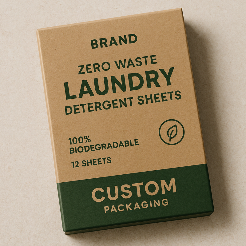 biodegradable laundry detergent sheets packaging