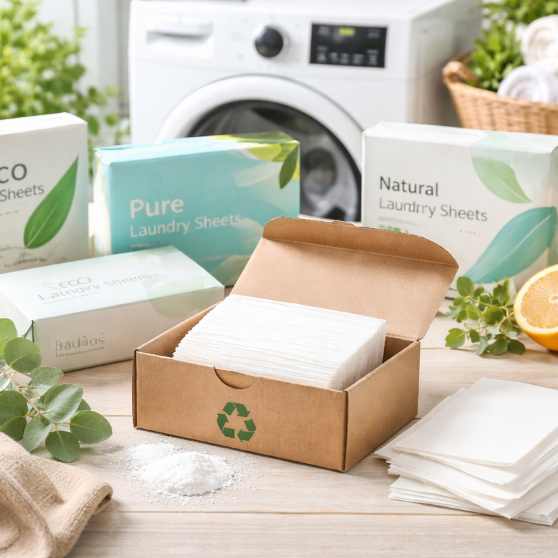 Eco-friendly laundry sheets