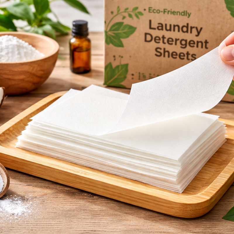 biodegradable laundry detergent sheets