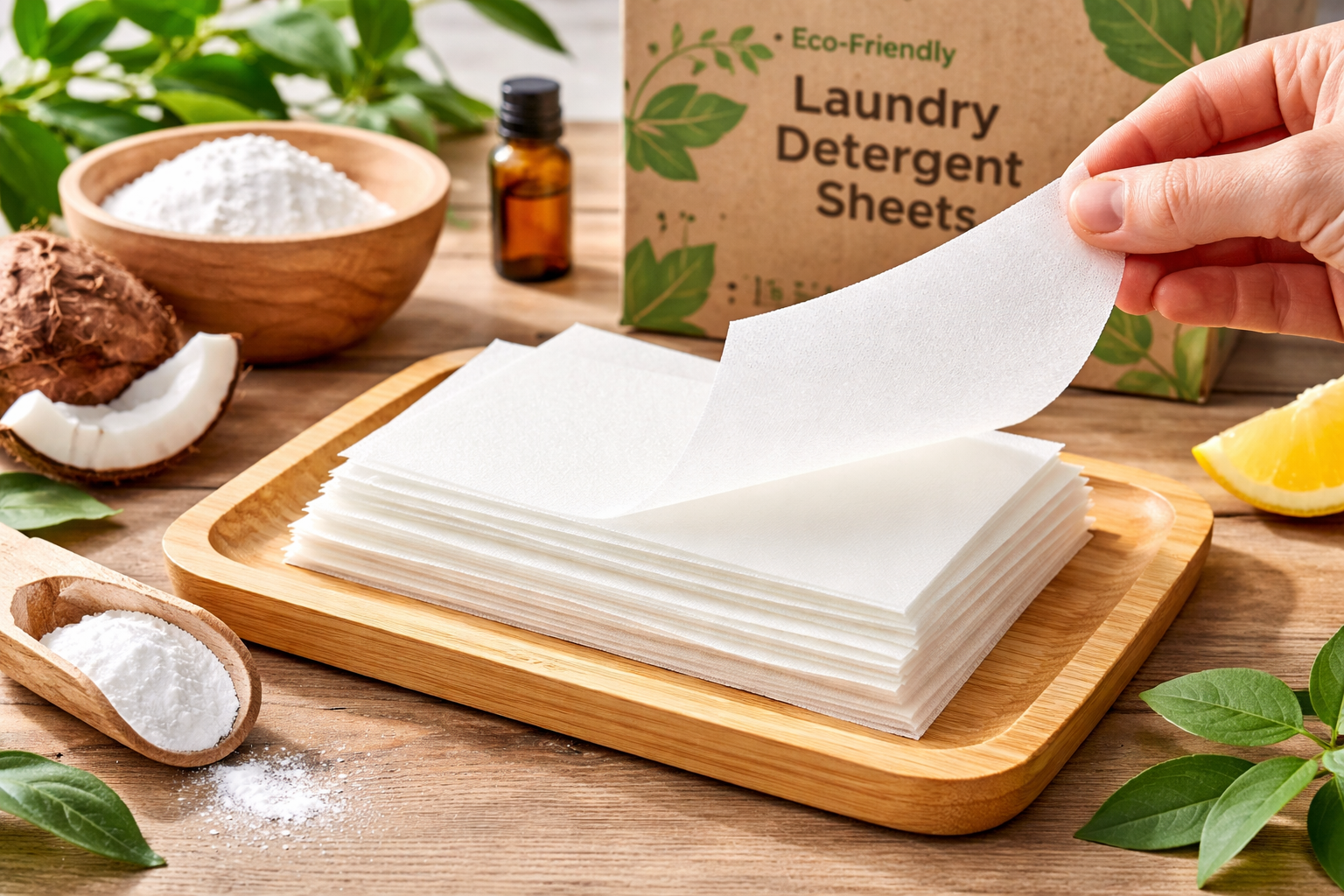biodegradable laundry detergent sheets