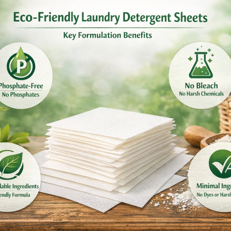 eco-friendly laundry detergent sheets