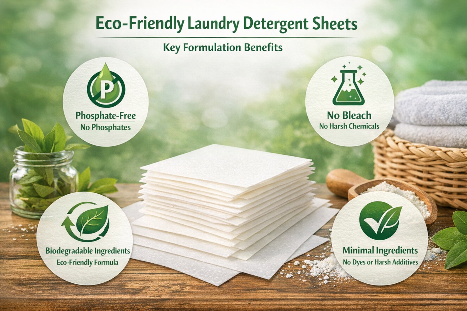 eco-friendly laundry detergent sheets
